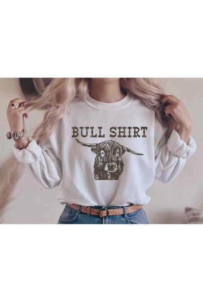 BULL SHIRT GRAPHIC SWEATSHIRT