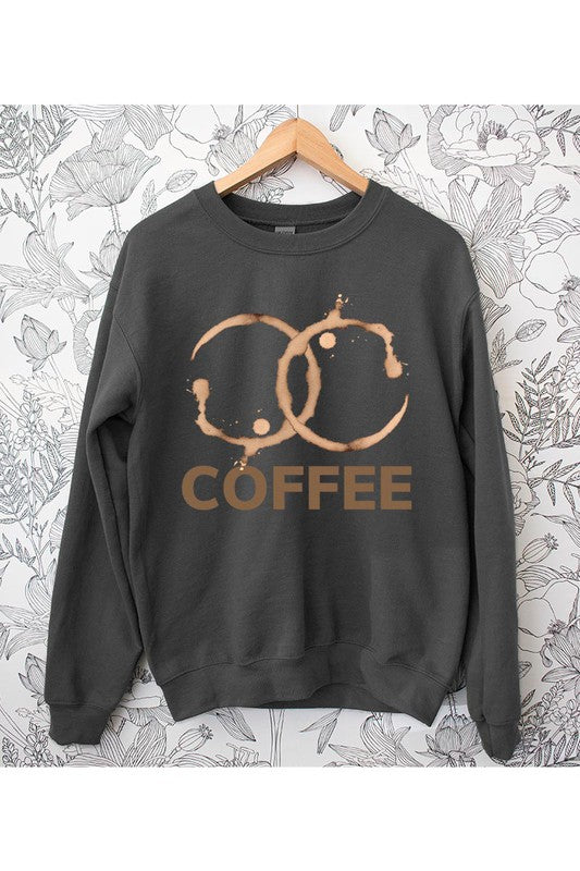 Unisex Coffee Luxury Fleece Sweatshirt