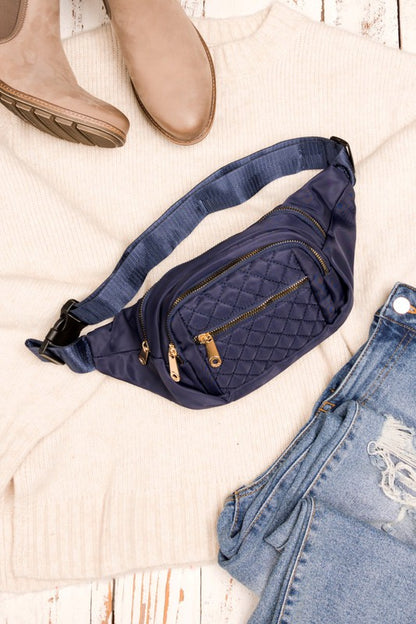 Quilted Belt Sling Bum Bag