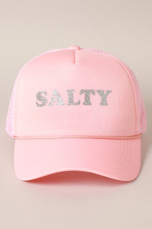 Glitter SALTY Printed Foam Trucker Hat