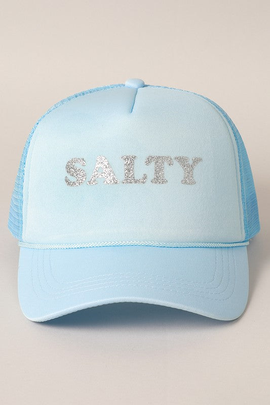 Glitter SALTY Printed Foam Trucker Hat