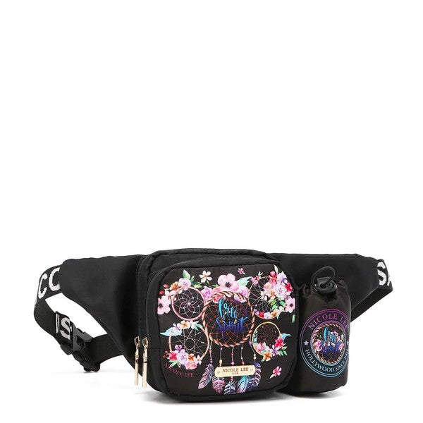 NICOLE LEE FANNY PACK WITH BOTTLE HOLDER